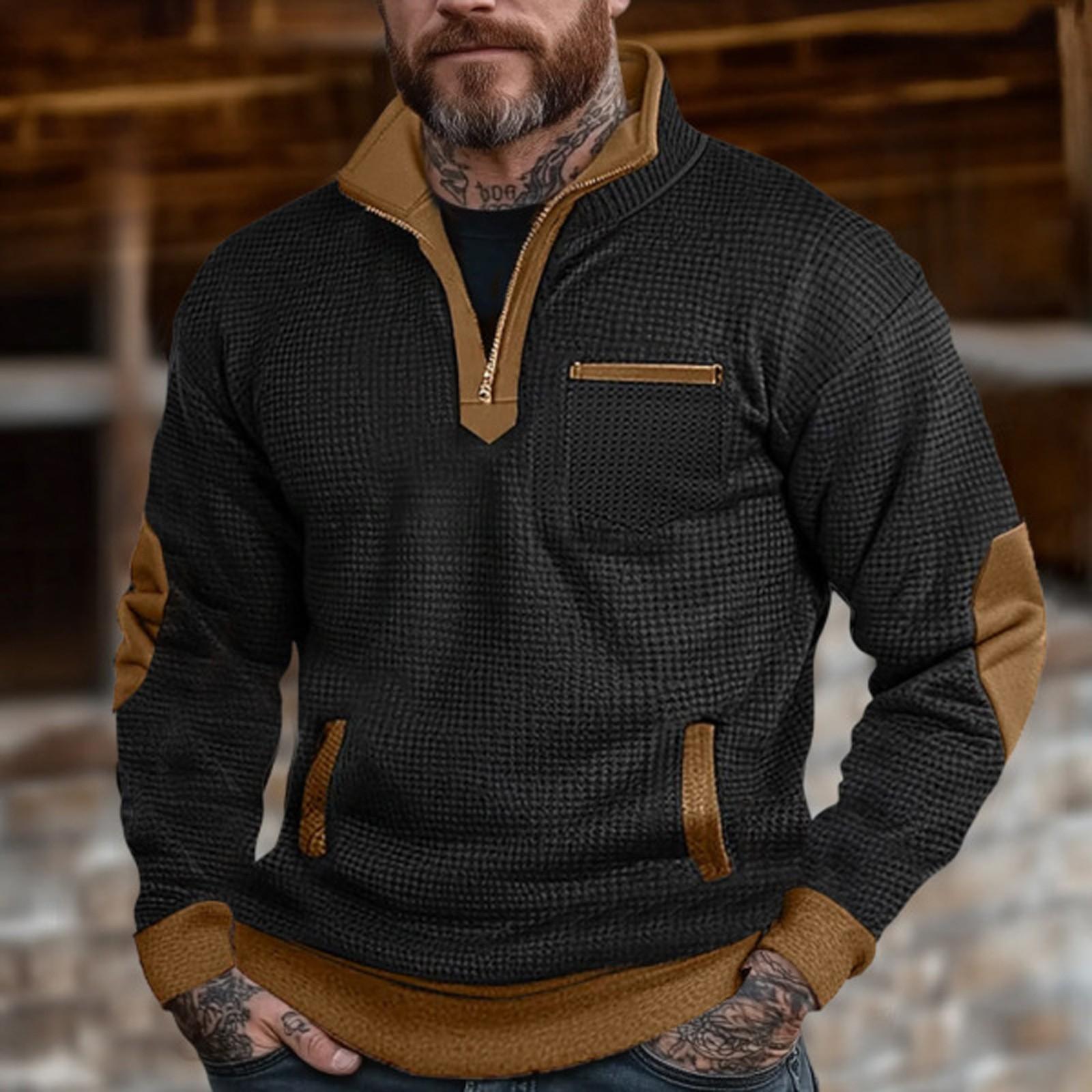 

Толстовки для мужчин с длинным рукавом повседневный пуловер теплые зимние S