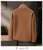 2025 Men's Stand Collar Fleece Jacket for Autumn/Winter - Solid Color, Extra Warmth, Ideal for Middle-aged and Elderly