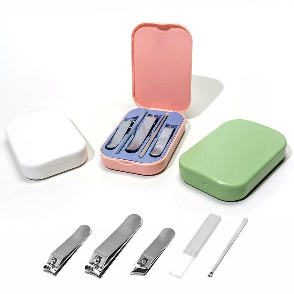 

Close-up nail care 5-piece set toenail clipper nail clipper set pink