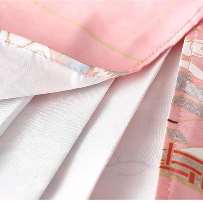 Women's  Chinese-Style Horse Face Skirt - Hanfu Pleated One-Piece Long Skirt