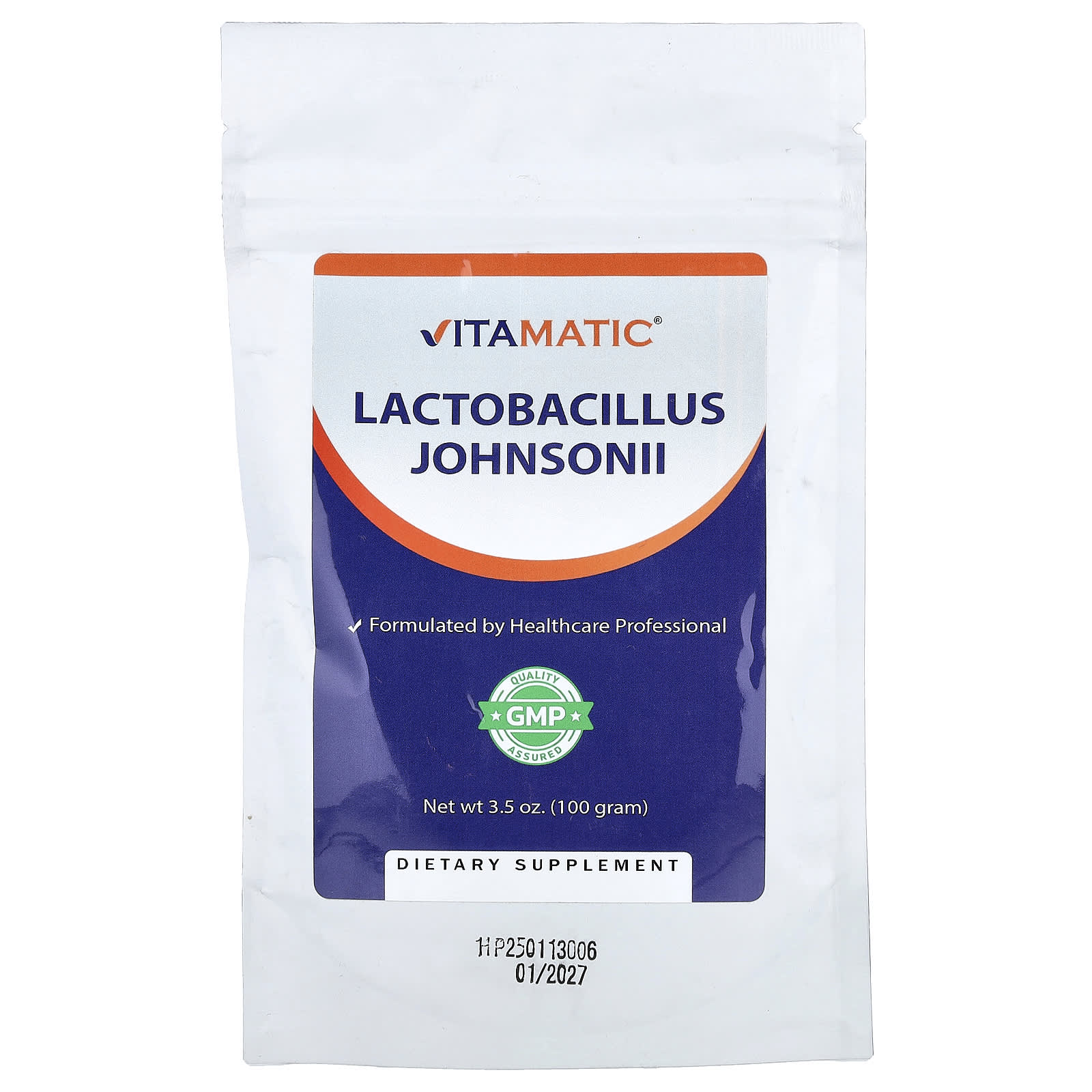 

Vitamatic, Lactobacillus Johnsonii, 100g (3.5oz)