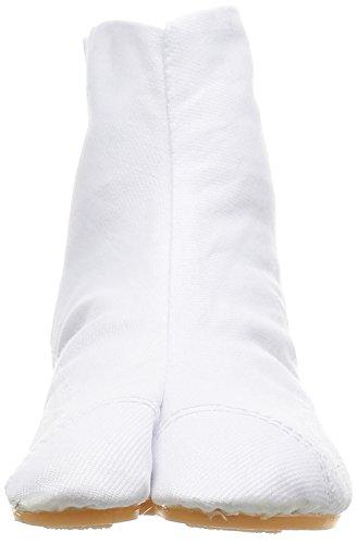 Margo Festival Tabi Socks, 5-Ply Tabi Socks with Shock Absorbing Heel, Size 10067, Unisex, White, 27.0 Cm