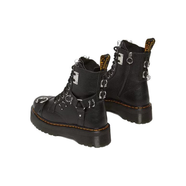 Dr. Martens Jadon Series Kožené Všestranné Pohodlné Krátké Boty Dámské boty Černé 31437001