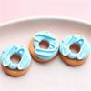 10Pcs Resin Cartoon Donut Charms, Phone Case Patches, DIY Jewelry & Dollhouse Decor Supplies