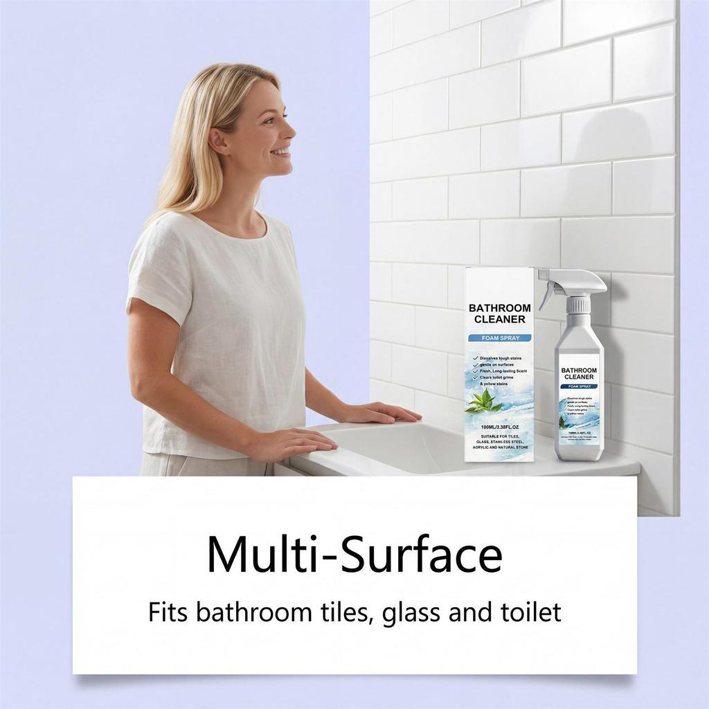 In-Stock Bathroom & Toilet Cleaner: Removes Stains & Refreshes with a Fresh Scent