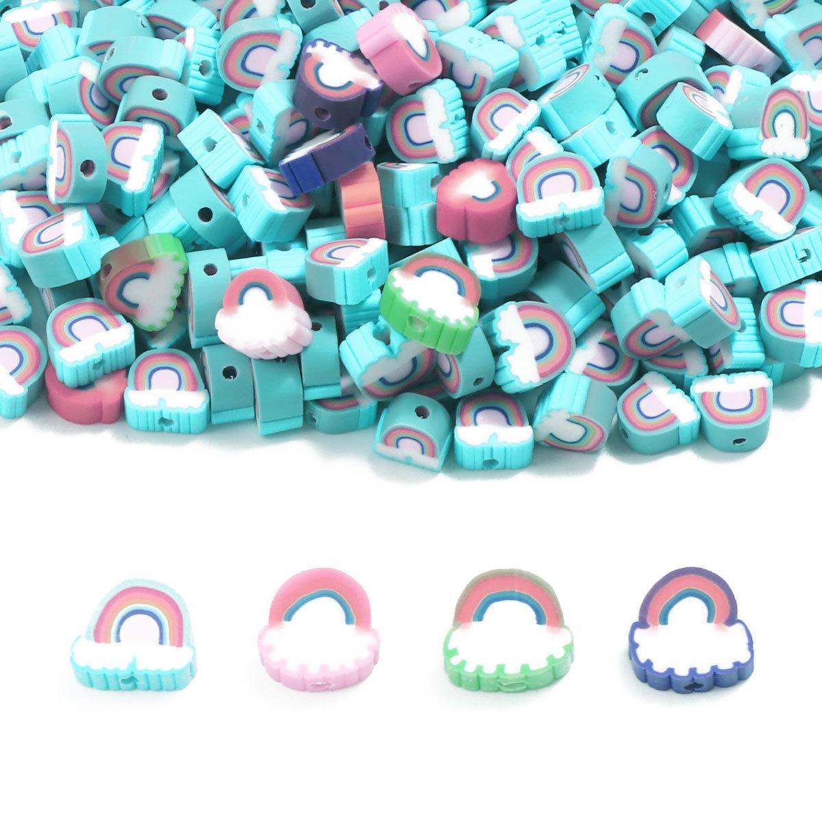 

Polymer Clay Basketball Beads for DIY Jewelry - 100 pcs Pack RT067