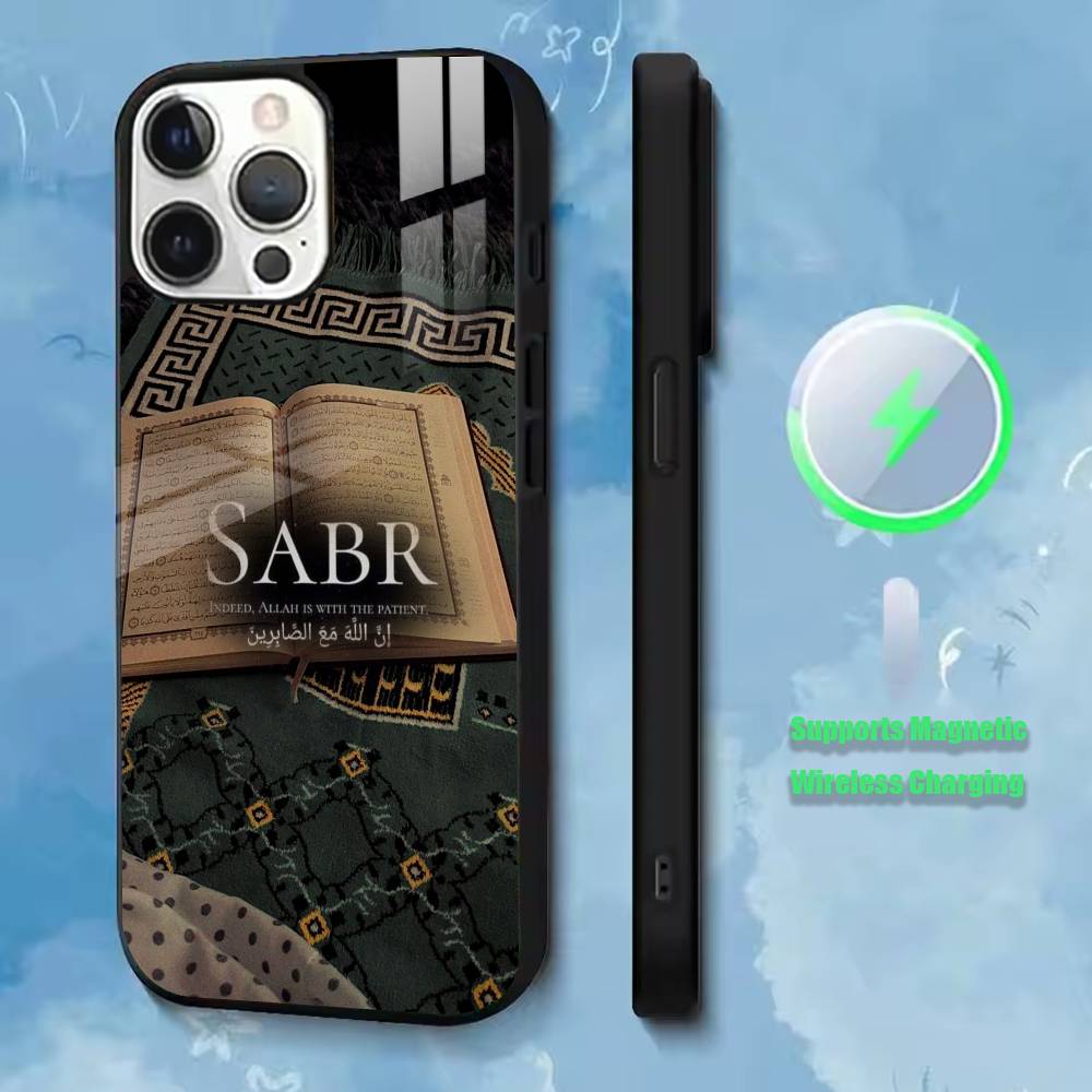 Quran Sabr Islam endurance  Phone Case For iPhone17,16,15,14,13,12,11 Plus,Pro Supports Magnetic Wireless Charging