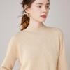 Fanzhen Women's Thickened Half-High Neck Cashmere Blend Sweater
