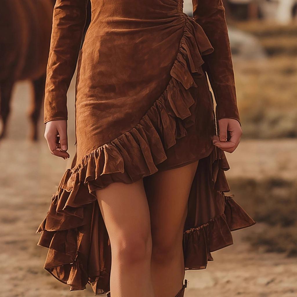 Women's Fashionable And Casual Long-sleeved Dress