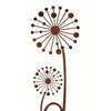 Rusty Dandelion Stakes Metal Flower Plant Garden Stake Yard Decoration Outdoor Dandelion Stake for Courtyard Lawn Pathway Farm