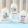 Fabric bags for storage, for Christmas gifts, linen gift bags 15 * 10 cm, 12 pcs.