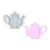 Practical DIY Teapot Plate Silicone Mold Innovative Silicone Coaster Mold For Unique Teapot Plate and Cup Mat Decoration