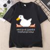 Funny Fashion Duck Graphic T Shirts Cotton Unisex Unisex Short Sleeve Tshirt Round Neck Printed Streetwear Unisex Clothes