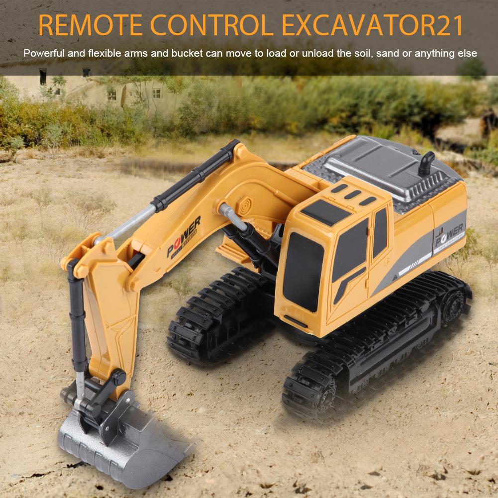 Excavator Camion Control de la Distanță 6 Canale 2.4GHz Scara 1 24 Mașină de Inginerie RC
