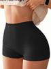 Damen High Waist Europäische und Amerikanische Bauchkontrolle Yoga Shorts