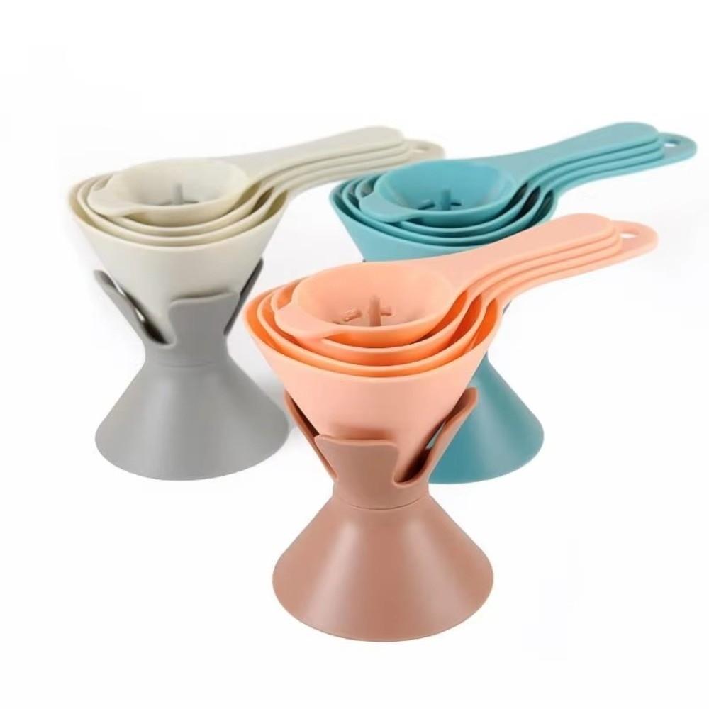 6 In-1 Kitchen Funnel Set Food Grade Plastic BPA-Free Liquid Transfer Funnel with Filter Strainer Large Opening