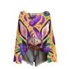 Damen Casual Mode Rundhals Oberteil Karneval Print Langarm Strickpullover
