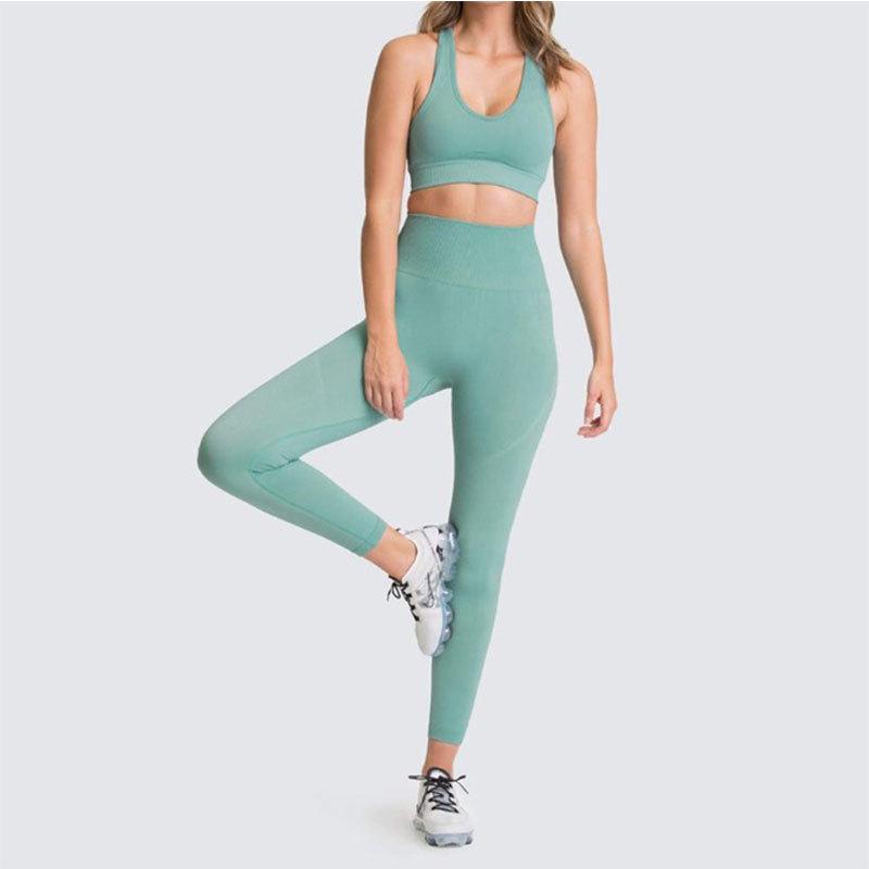 Conjunto de Yoga y Fitness de Nailon Sin Costuras para Levantamiento de Cadera