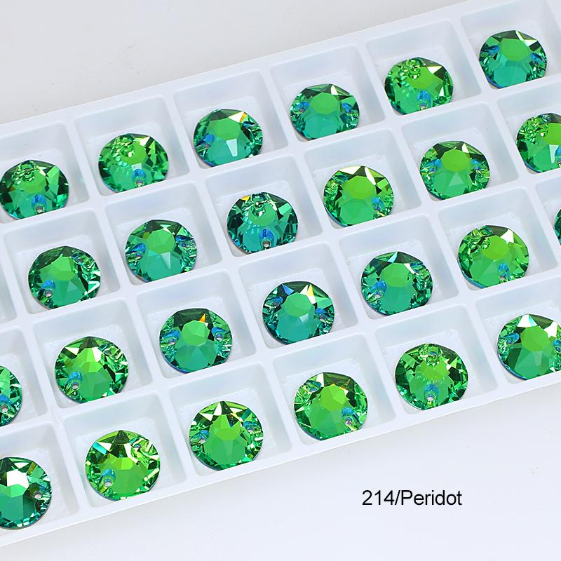 Dongzhou Round Flatback Glass Rhinestone Sew on Crystal Loose Crystal Beads Garment Sewable Rhinestone Diy Accessories