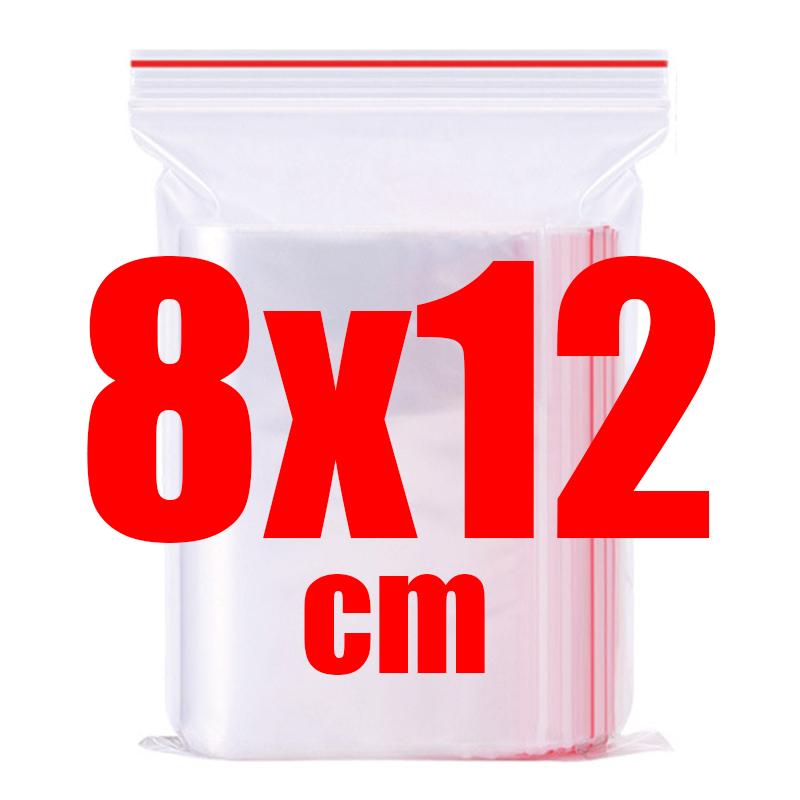 500/100pcs Self Sealed Bags Plastic Storage Bag for Jewelry Food Pills Transparent Zipper Storage Bag Package Pouches Wholesale