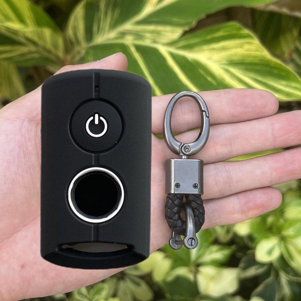 Silicone Motor Key Cover Case Accessories for Yamaha NVX NVX155 XMAX XMAX300 QBIX AEROX JAUNS 2 Buttons Smart Remote Keychains