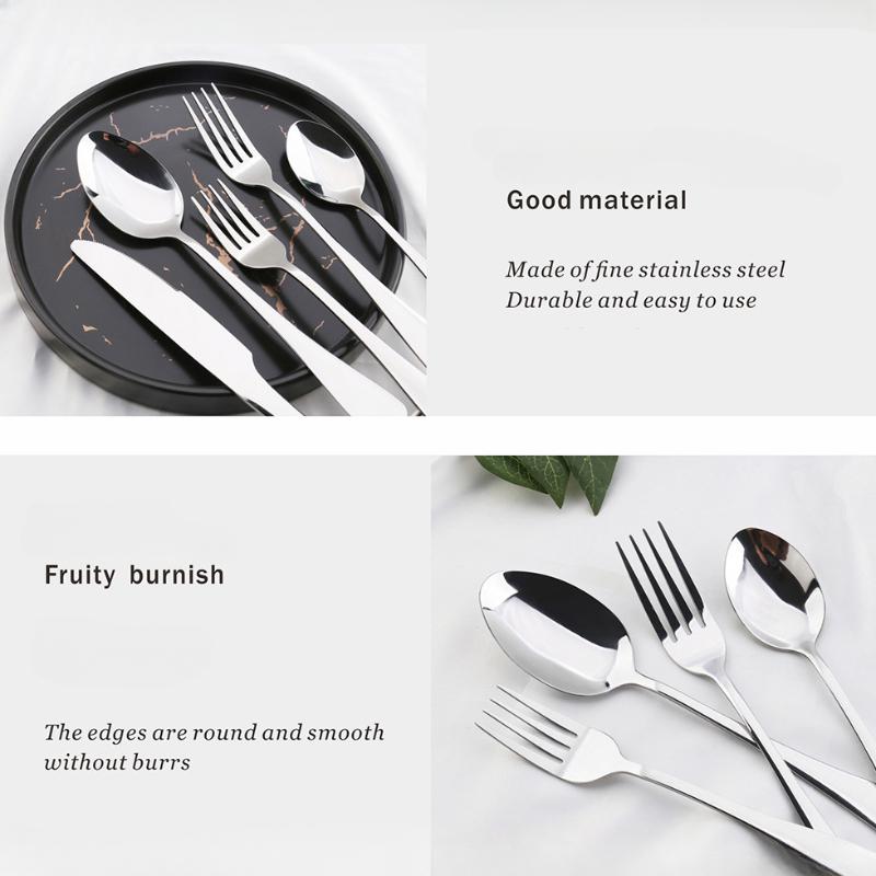 HANYANG 1010 Stainless Steel Cutlery Set Creative Colourful Western Steak Knife, Fork and Spoon Hotel Gift Colorful Box Set