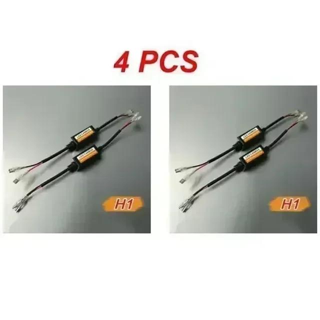 1/4pcs LED Canbus Decoder Adapter For H1 H4 H7 H11 9005 9006 9012 Anti-Flicker Harness Bulbs Resistor Warning Error Canceller