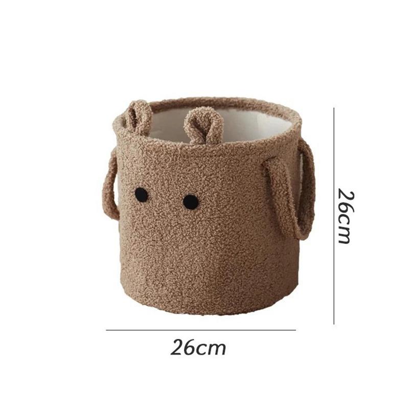 

Корзины для белья большой вместимости с удобными ручками для переноски, пушистые корзины для белья с 3D ушками пасхального кролика