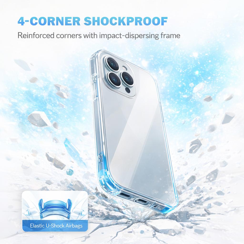 Clear Case For Redmi K90 Pro Max Camera Protection Anti-Yellow Anti-Fingerprint CA1000