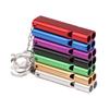 Emergency Whistle Keychain Aluminum Alloy Double-hole High-pitched Clear Sound Whistle For Camping Hiking Hunting Outdoor Sports