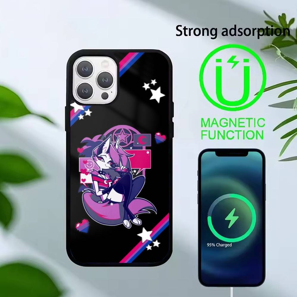 

L-Helluva Boss Phone Case For iPhone 14,16,15,13,17,12,Plus,Pro,Max Magnetic For Magsafe Frosted Cover iPhone11PRO
