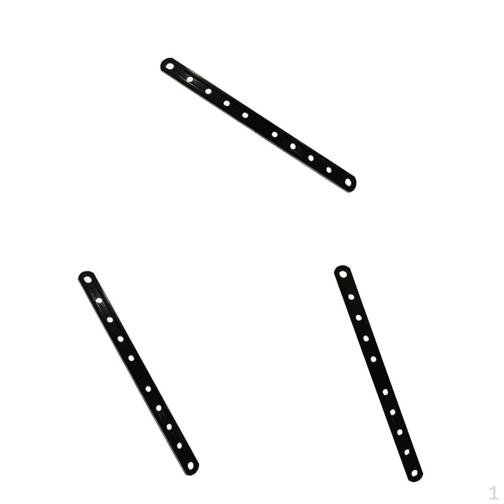 

3x Aluminum Alloy Exhaust Muffler Mounting Bracket Plate for Motorcycle Scooters - Length: