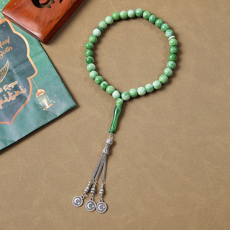 Brățară Tasbih Arabesc cu 33 de Mărgele Făcută Manual - Mărgele de Rugăciune din Orientul Mijlociu