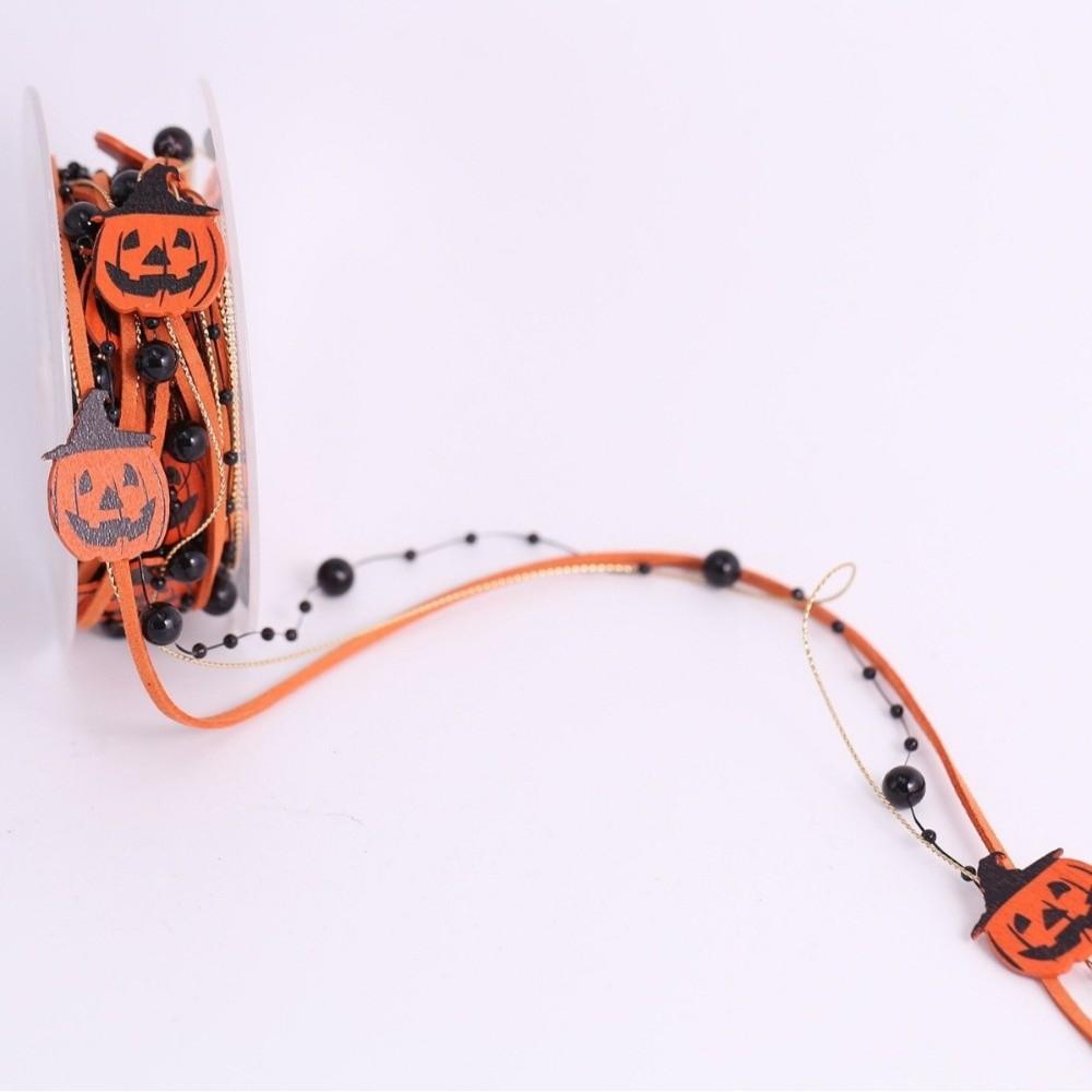 Ghost Halloween Packaging Gift Box Ribbon Beads DIY Ribbon Strips  Party Decor