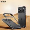 Oatsbasf Metal Frameless Phone Case for iPhone 17 Air/17 16 15 Pro/Pro Max Ultra-thin Magsafe Phone Case Air Cushion Shockproof