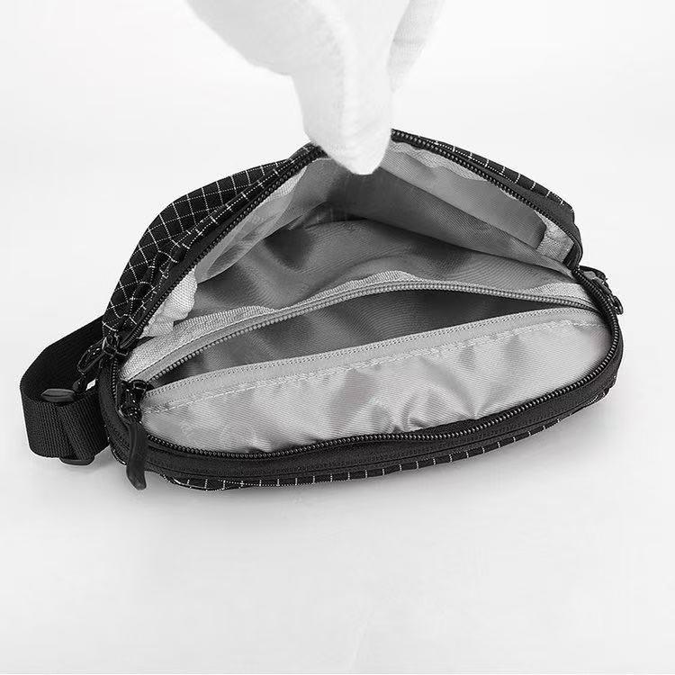 Schultertasche mit Karomuster: Vielseitige koreanisch-inspirierte Herbst/Winter Crossbody Knödel-Tasche, lässige & sportliche Mode.