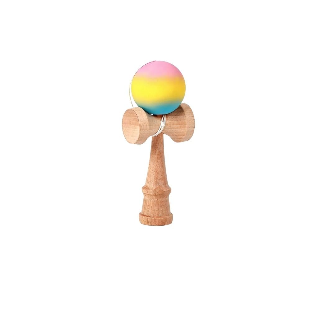 Skill Ball Kendama (Japanese cup-and-ball game) Fitness and Leisure Wooden Educational Toy for Classrooms, Practice, and Competition - Gradient