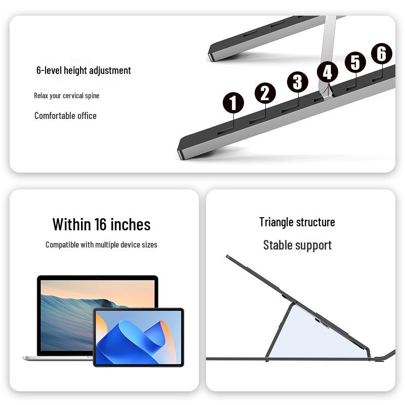 Adjustable Aluminum Alloy Laptop Stand
