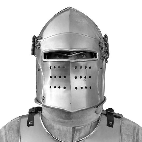 New Medieval Knight Armor Crusader New Templar Helmet With liner