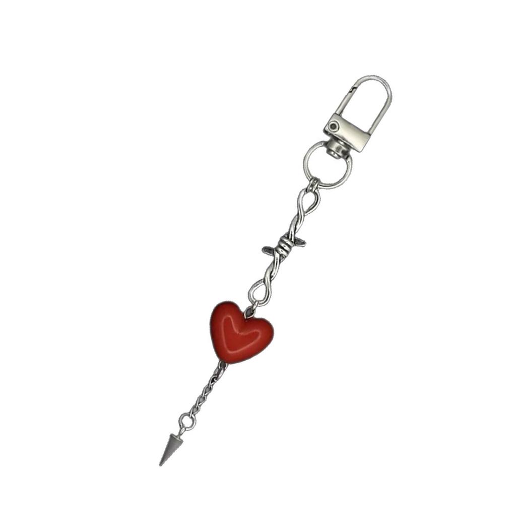 Love Charm Key Holder With Star Accent Practical Jewelry for Teens and Adults