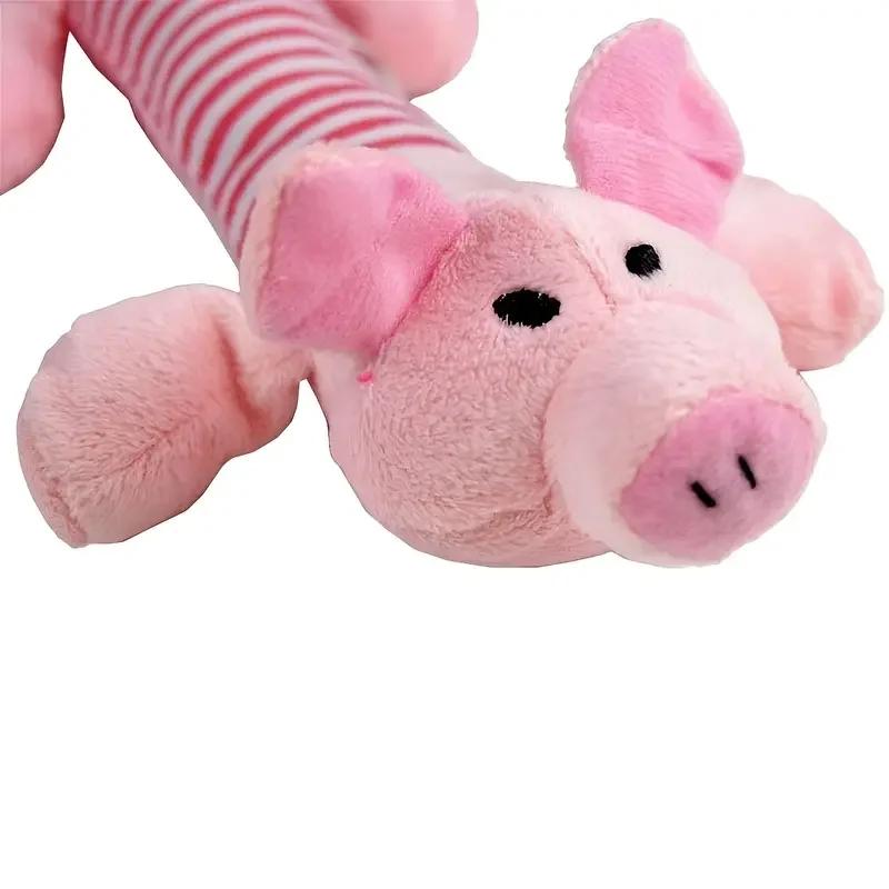 Squeaky Dog Toys for Small Dogs Pig Elephant Design Durable Chew Toys Interactive Pet Supplies for Aggressive Chewers