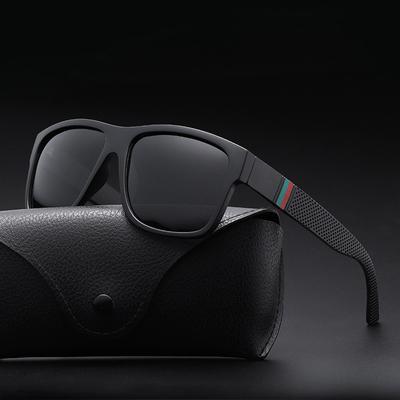 Luxuriöse quadratische Vintage-Sonnenbrille für Männer und Frauen, polarisierte Sonnenbrille, modisch, für Reisen, Autofahren, blendfreie Sonnenbrille, Herrenbrille, UV400