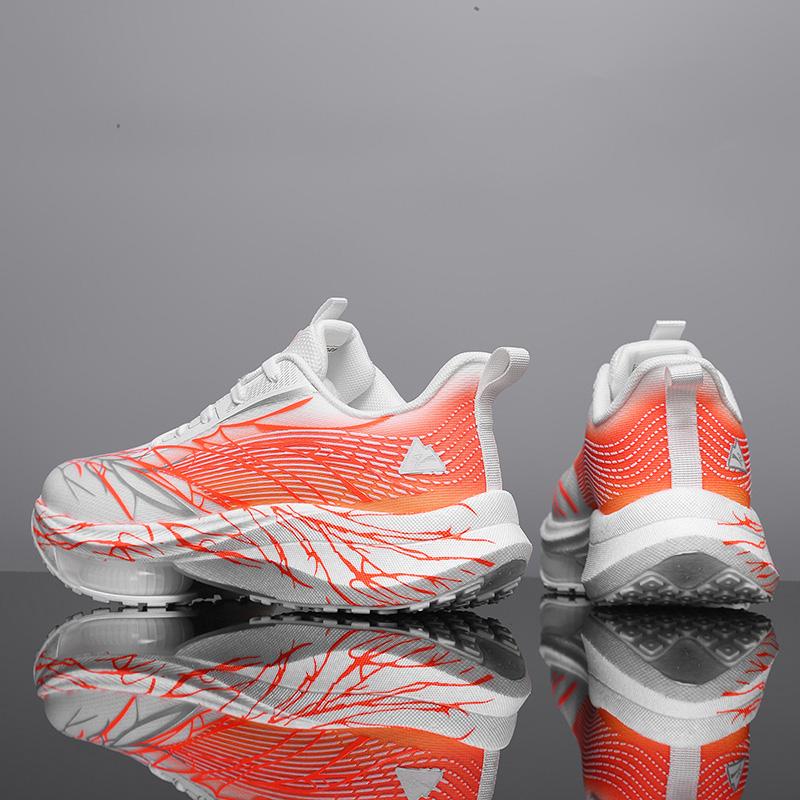 Marathon Running Shoes Women Men Road Jogging Air Cushioning Sports Training Shoes Mesh Breathable Light Comfy Sneakers 36-44