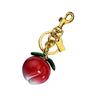 Cute Peach Shaped Keychain Alloy Resin Key Ring Accessory Decorative Bag Hanging Decoration Gift for Women Girls