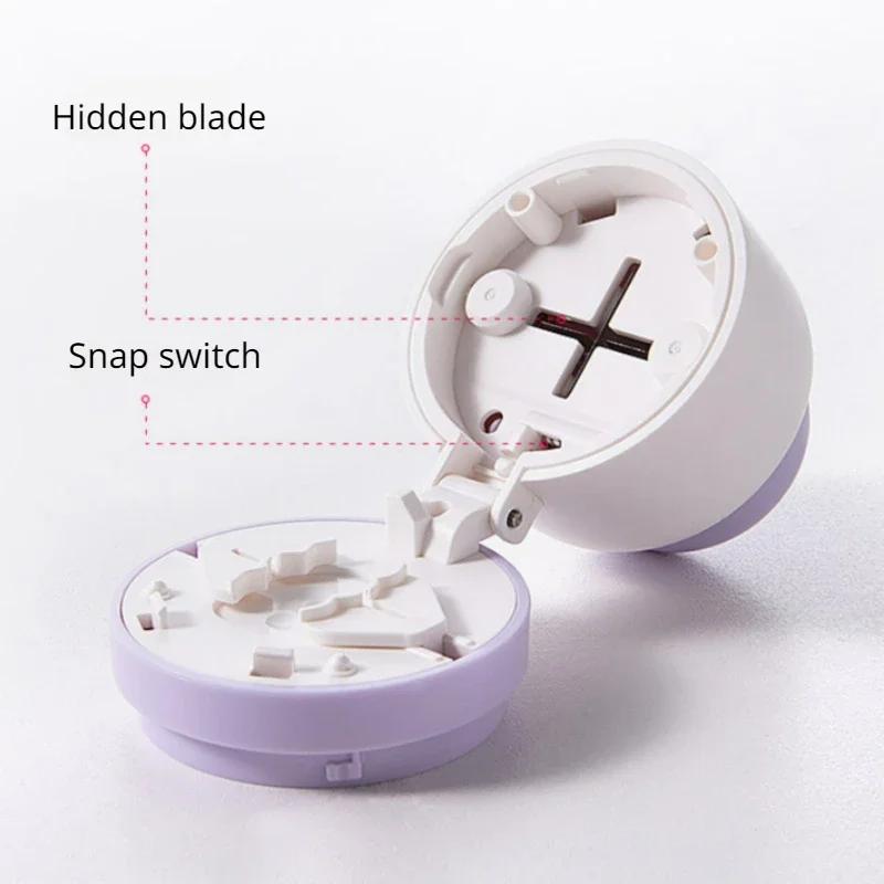 Portable 2-in-1 Pill Box with Pill Cutter for Cutting Small Pills or Large Pills In Half & Quarter Travel Pill Organizer Case