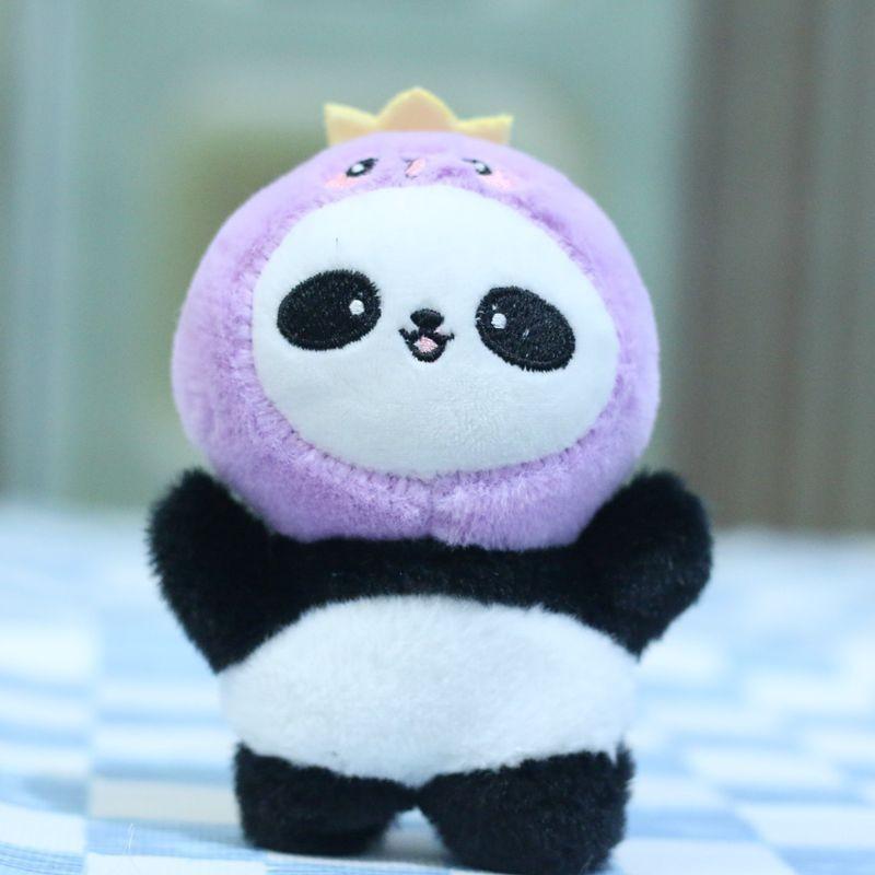 Adorable Panda Plush Keychain Soft Toy Cute Cartoon Animal Accessory For Bags