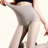 High Elastic Double Seamless Waist Pantyhose Oil Shiny Glossy Tights Woman Shaping Stocking Slim Leggings Lingerie