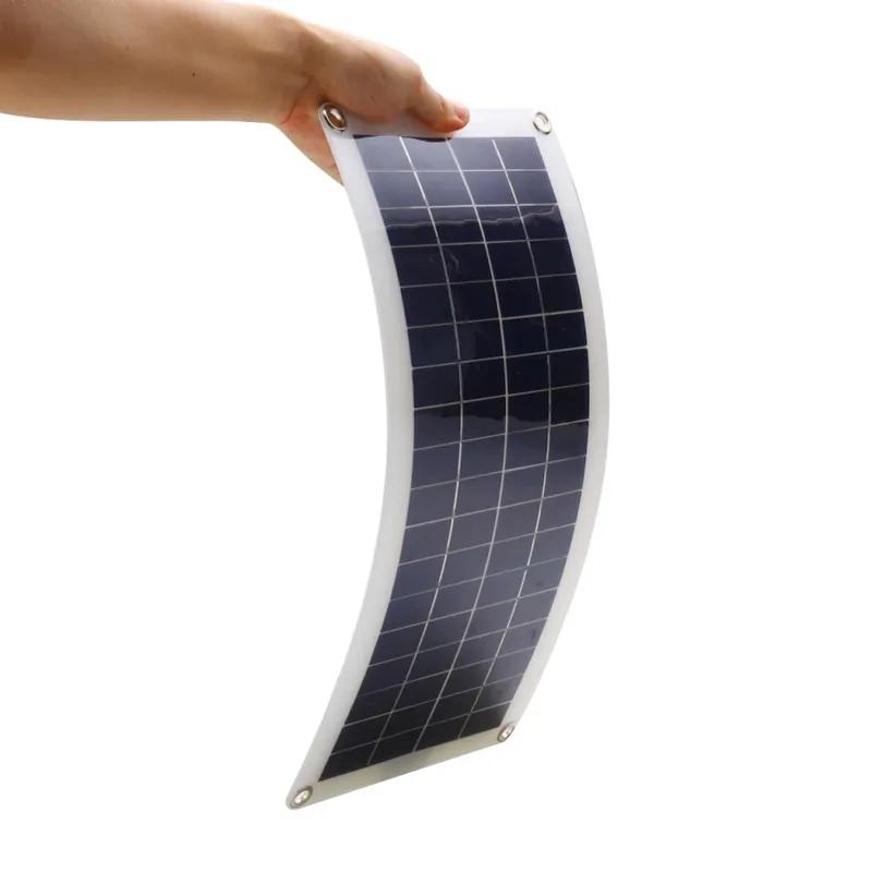Solar Panel Kit 30W 12V Dual USB Output Solar Cells Solar Panel 20A 30A 40A 50A Controller For Car Yacht Battery Boat Charger