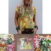 Women's Floral Print Short Sleeve Tops Featuring Soft Material For Ultimate Comfort