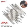 20 Stück Edelstahl Federstege Ø 1,3 mm / 1,5 mm / 1,8 mm Länge 12 mm - 26 mm Uhrenarmband Metallgliedstift Uhrenreparaturwerkzeuge Stift